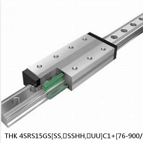 4SRS15GS[SS,​SSHH,​UU]C1+[76-900/1]LM THK Miniature Linear Guide Full Ball SRS-G Accuracy and Preload Selectable