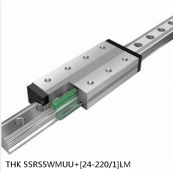5SRS5WMUU+[24-220/1]LM THK Miniature Linear Guide Caged Ball SRS Series
