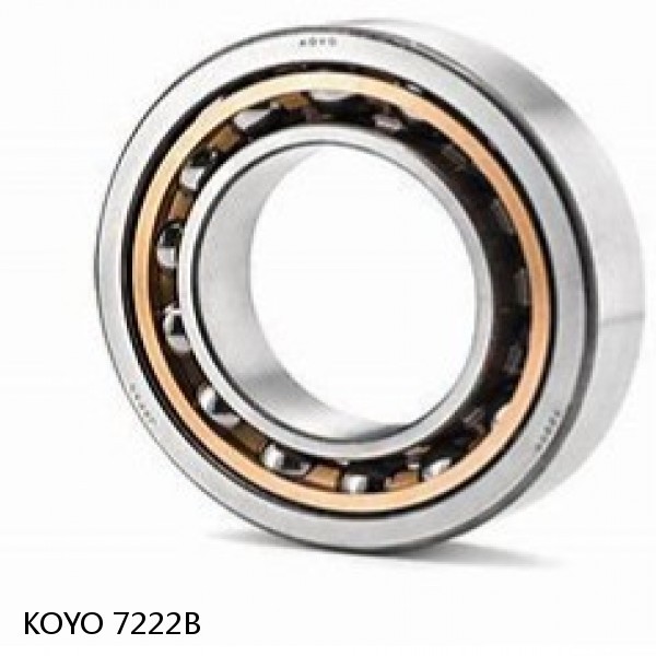 7222B KOYO Single-row, matched pair angular contact ball bearings